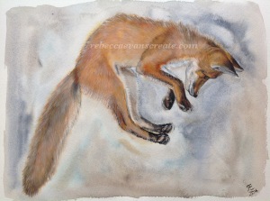 Fox watercolour